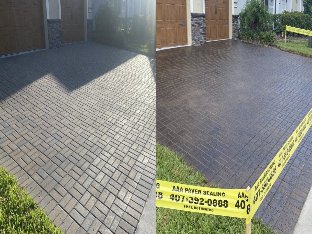 Paver Color Tinting Central Forida